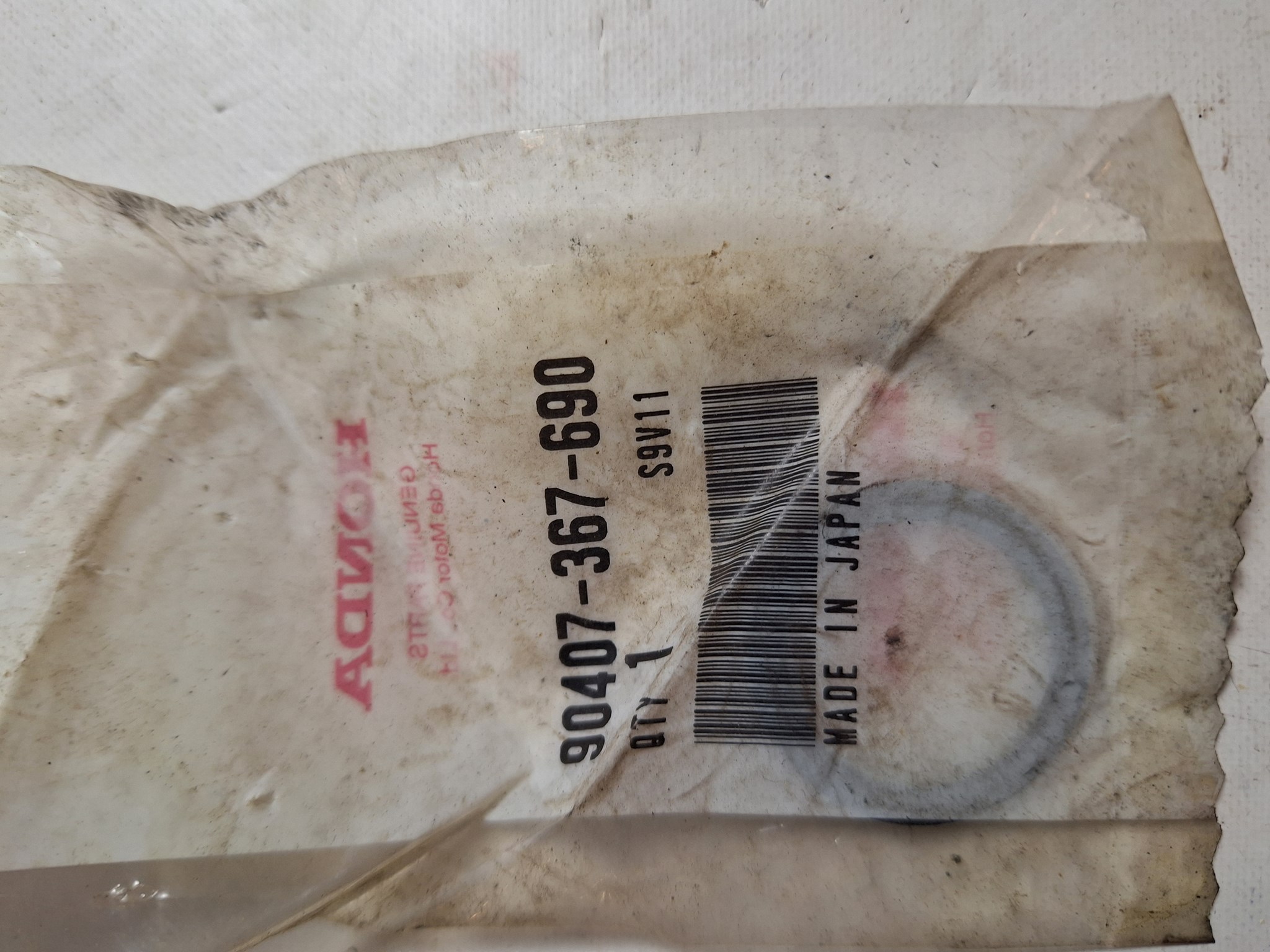 Picture of DICHTUNG ABLASSCHRAU  90407-367-690  CB 250 F5